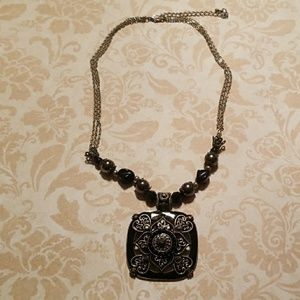 Black & silver necklace
